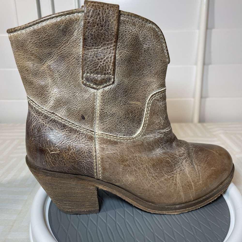 Corral Circle G Ladies Saddle Brown‎ Studded Strap Ankle Boots Size 6M - Picture 8 of 14